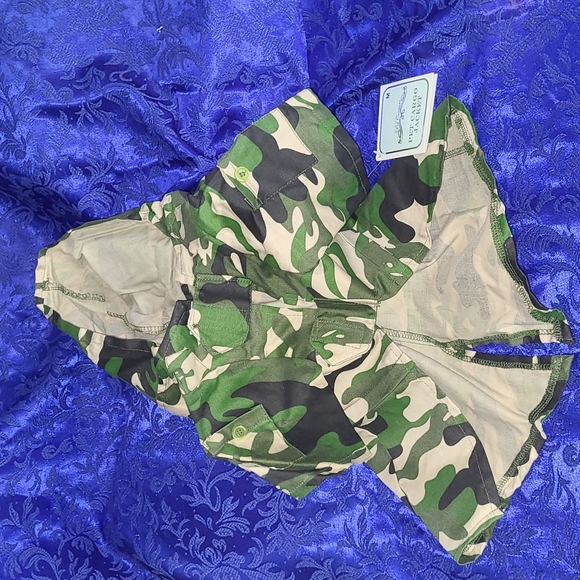 NWT 🪖 Pet Cargo Jacket - Dog Classic Camo Military Fatigues w/ Hood Size Medium - Picture 3 of 16